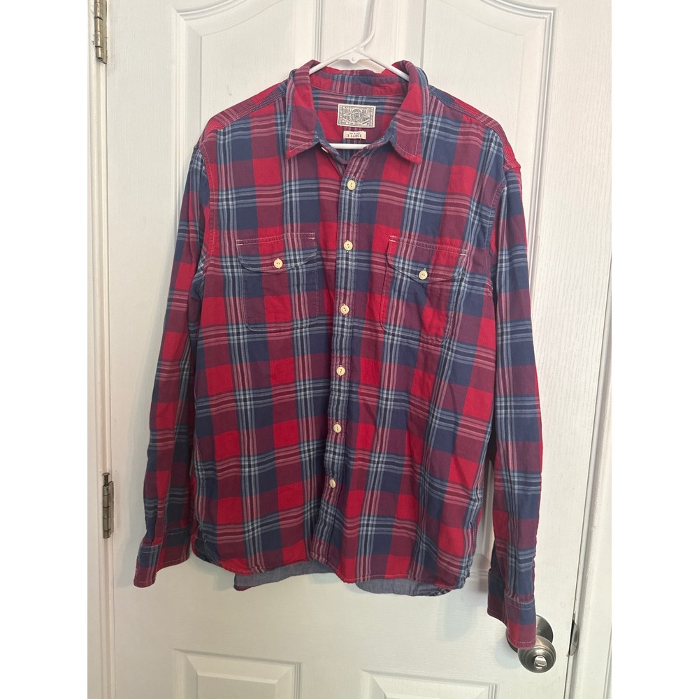 Lucky Brand Plaid Button Down Shirt Long Sleeve Casual Flannel XL